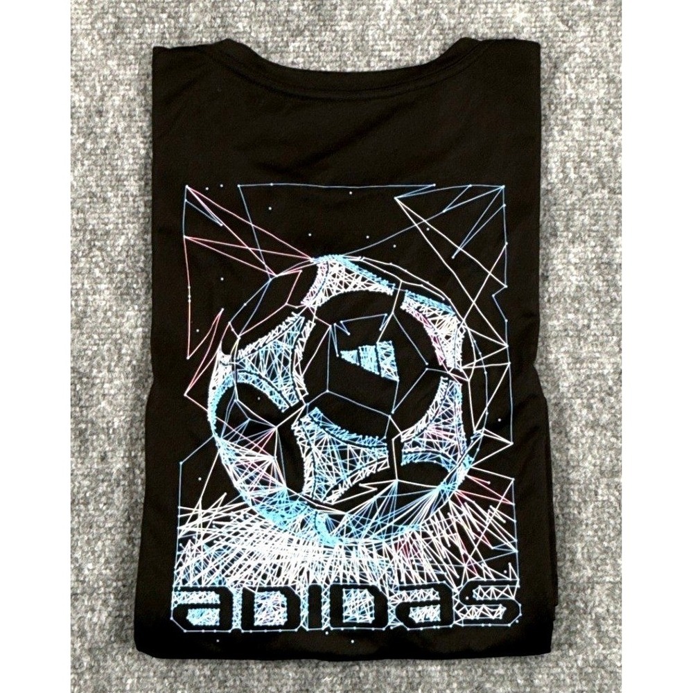 Adidas Boys XL 18-20 Aeroready Black Short Sleeve Performance T-Shirt NWT